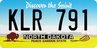 ND license plate KLR791