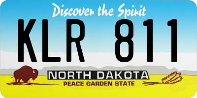 ND license plate KLR811