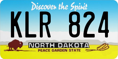 ND license plate KLR824
