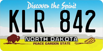 ND license plate KLR842