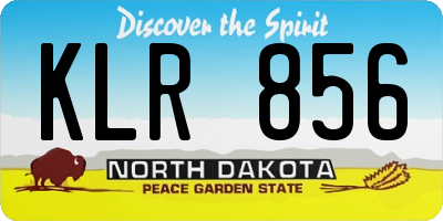 ND license plate KLR856