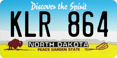 ND license plate KLR864