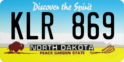 ND license plate KLR869