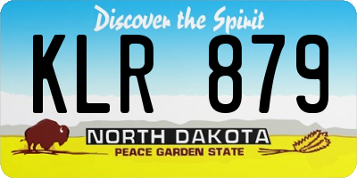 ND license plate KLR879
