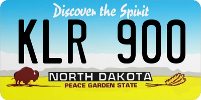 ND license plate KLR900