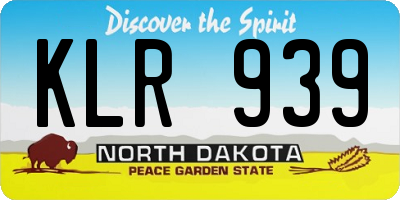 ND license plate KLR939