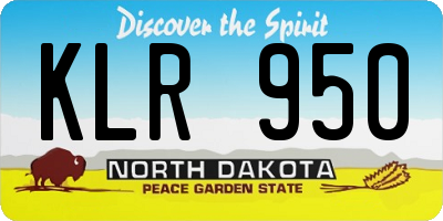 ND license plate KLR950