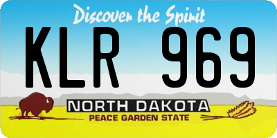 ND license plate KLR969