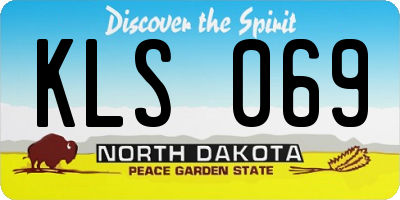 ND license plate KLS069
