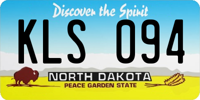 ND license plate KLS094