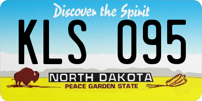 ND license plate KLS095