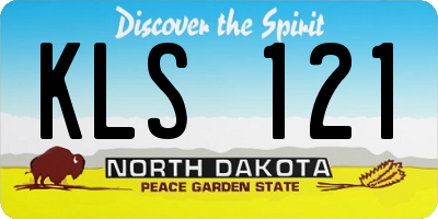 ND license plate KLS121