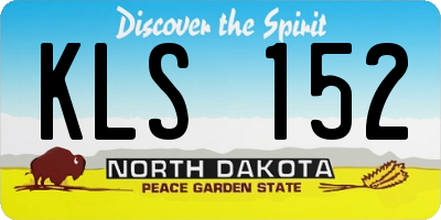 ND license plate KLS152