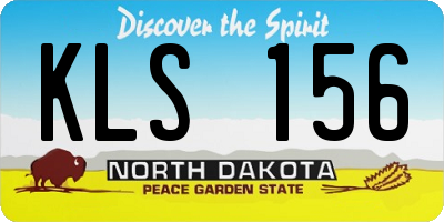 ND license plate KLS156