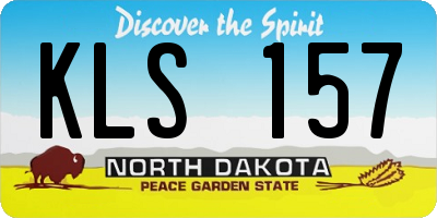 ND license plate KLS157