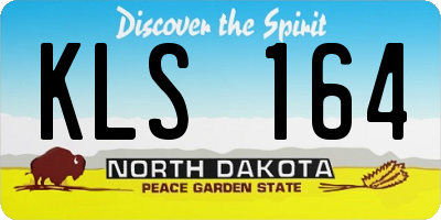ND license plate KLS164