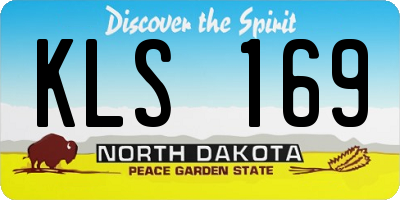 ND license plate KLS169