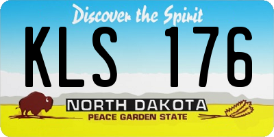 ND license plate KLS176