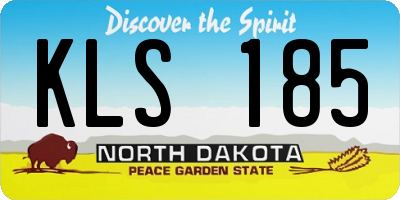 ND license plate KLS185