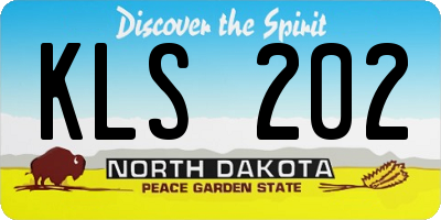 ND license plate KLS202