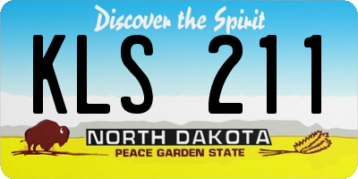 ND license plate KLS211