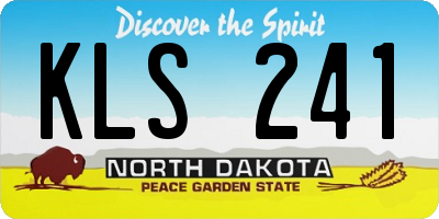 ND license plate KLS241