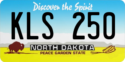 ND license plate KLS250