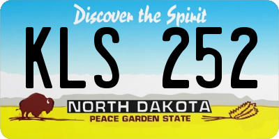 ND license plate KLS252