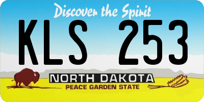 ND license plate KLS253
