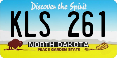 ND license plate KLS261