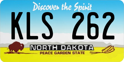 ND license plate KLS262