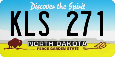 ND license plate KLS271