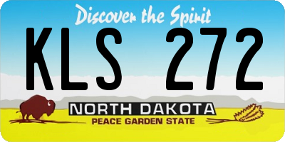 ND license plate KLS272