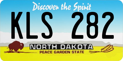ND license plate KLS282