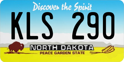 ND license plate KLS290