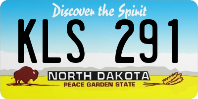 ND license plate KLS291