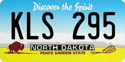 ND license plate KLS295