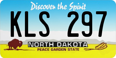 ND license plate KLS297
