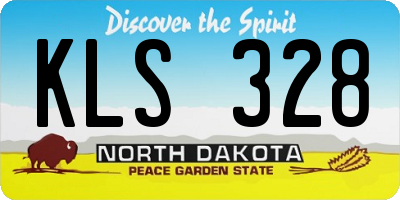 ND license plate KLS328