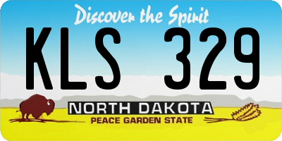 ND license plate KLS329