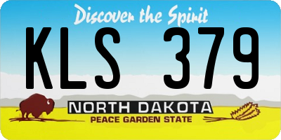 ND license plate KLS379