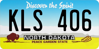 ND license plate KLS406