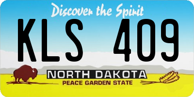 ND license plate KLS409