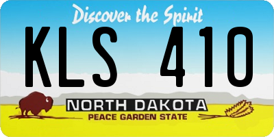 ND license plate KLS410