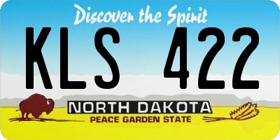 ND license plate KLS422