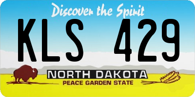 ND license plate KLS429