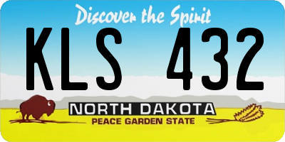 ND license plate KLS432