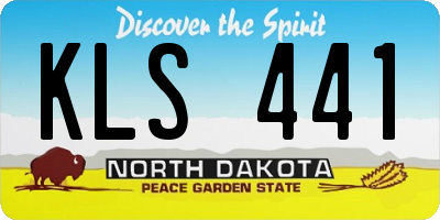 ND license plate KLS441