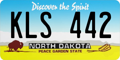 ND license plate KLS442
