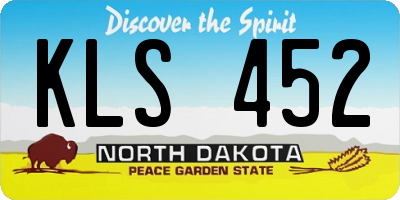 ND license plate KLS452